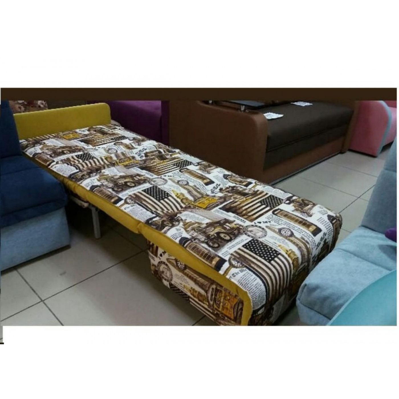 Диван-ліжко Smile / Смайл з узголів'ям 1,20 / (ППУ)