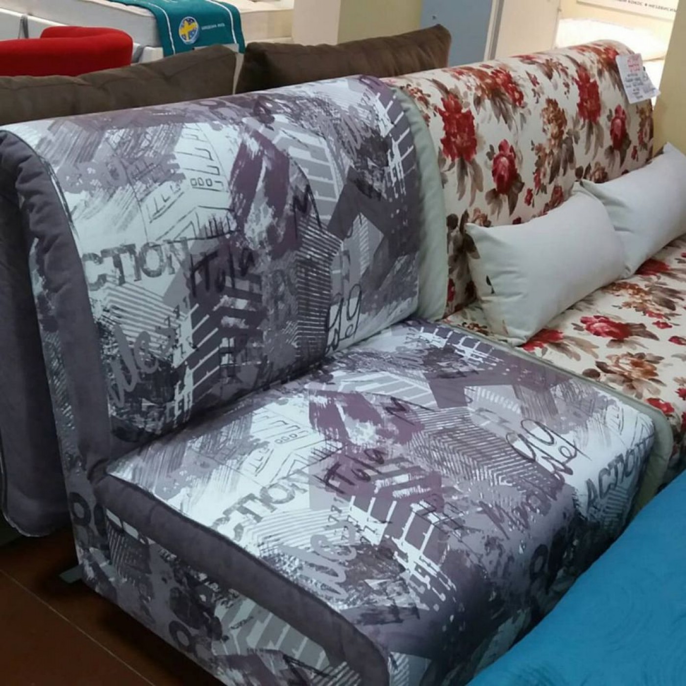 Диван-ліжко Smile / Смайл з узголів'ям 1,20 / (ППУ)