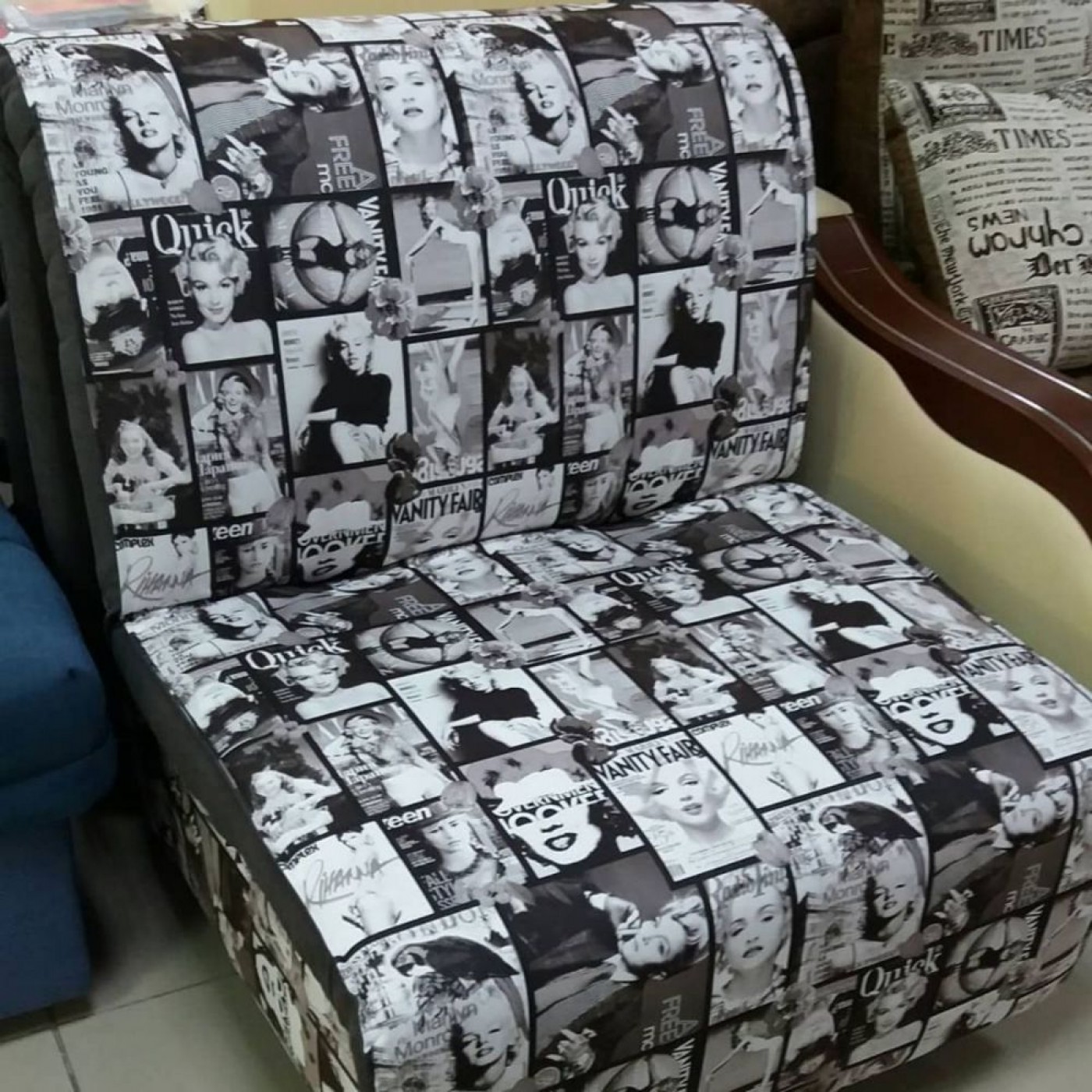 Диван-ліжко Smile / Смайл з узголів'ям 1,20 / (ППУ)