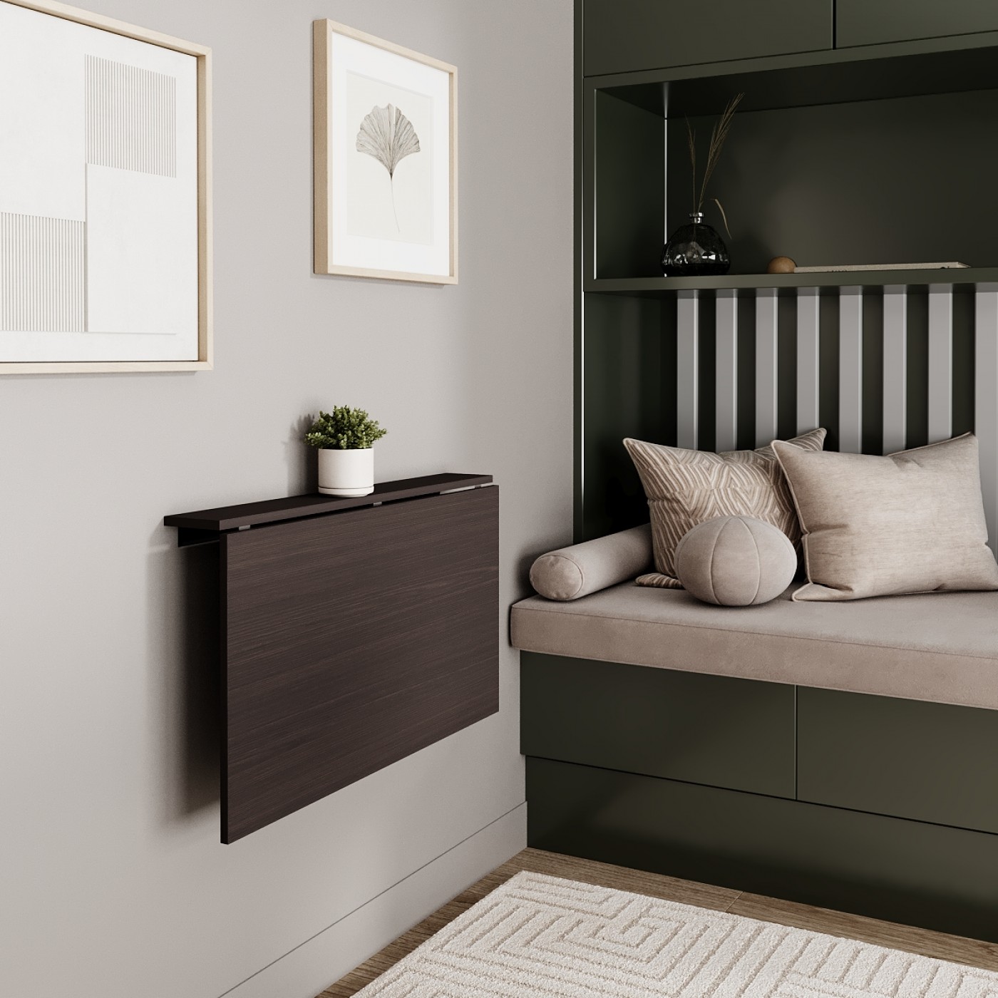 Відкидний Настінний стіл  Mini 90×12(50) см