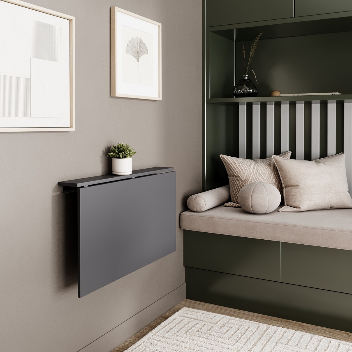 Відкидний Настінний стіл  Mini 90×12(50) см