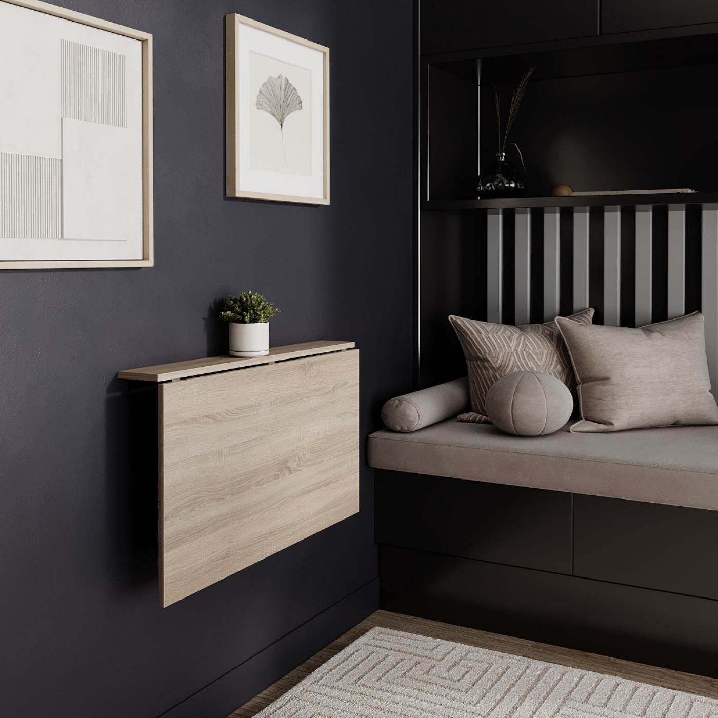 Відкидний Настінний стіл  Mini 90×12(50) см