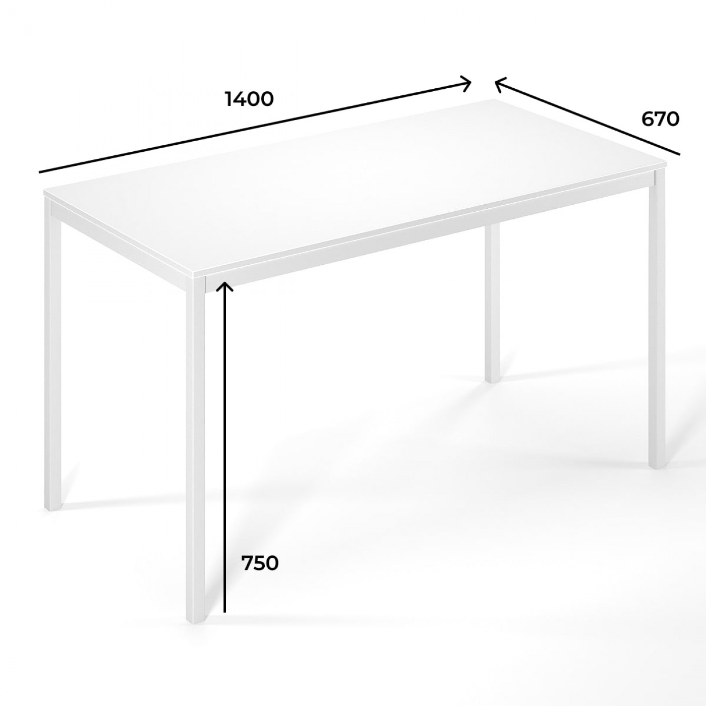Рабочий стол Brevity Loft standart 140x75x67 см