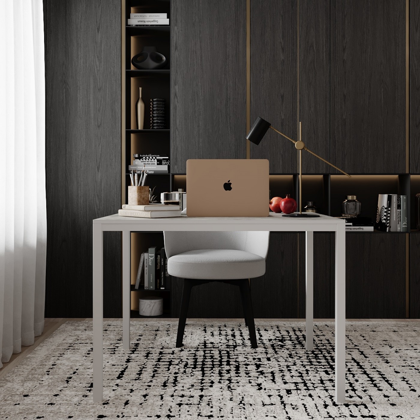 Письменный столик Brevity Loft mid 90x75x67 см