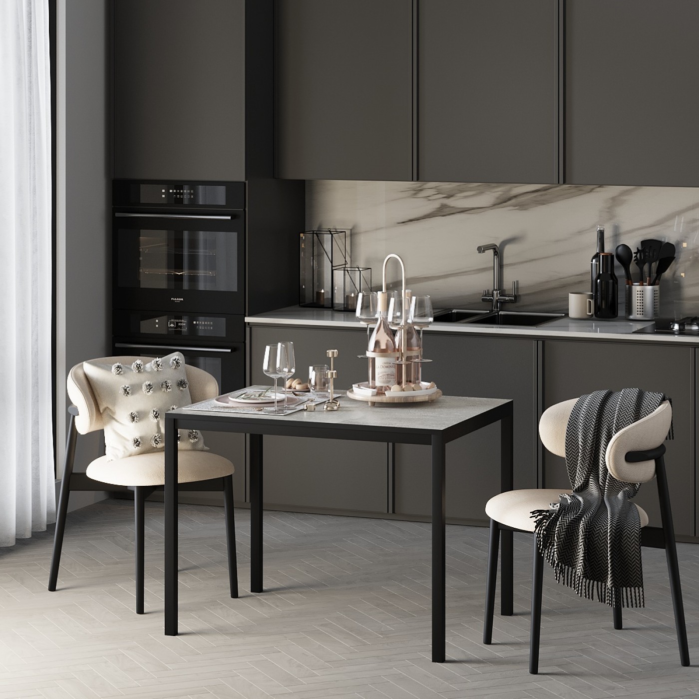 Письменный столик Brevity Loft mid 90x75x67 см