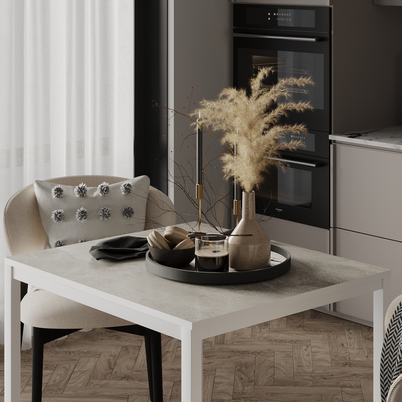 Обеденный столик на двоих Brevity Loft mini 67x75x67 см