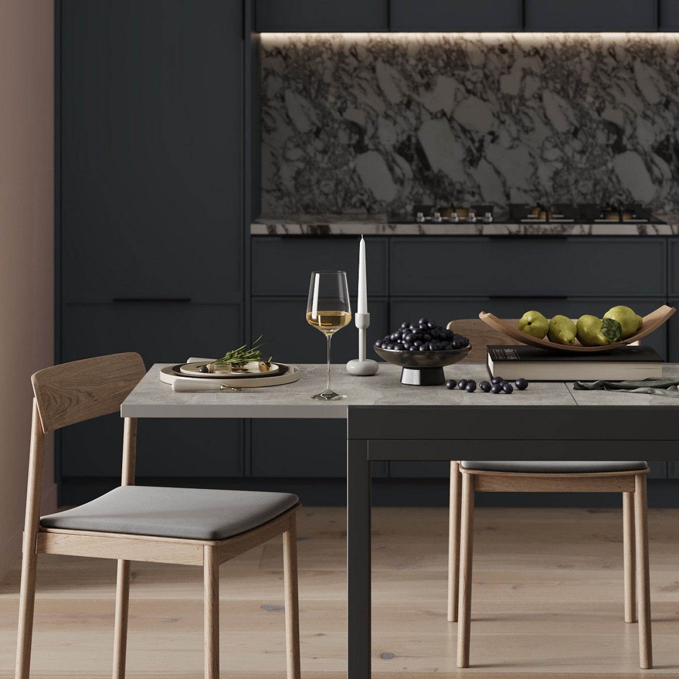 Кухонний стіл трансформер Armstrong 89(178)x76x68 см