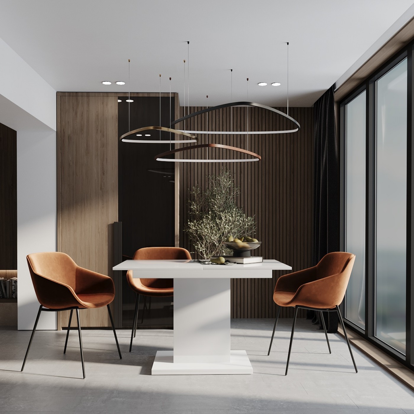 Стіл трансформер обідній розкладний Boston M 120(160)x75x69 см