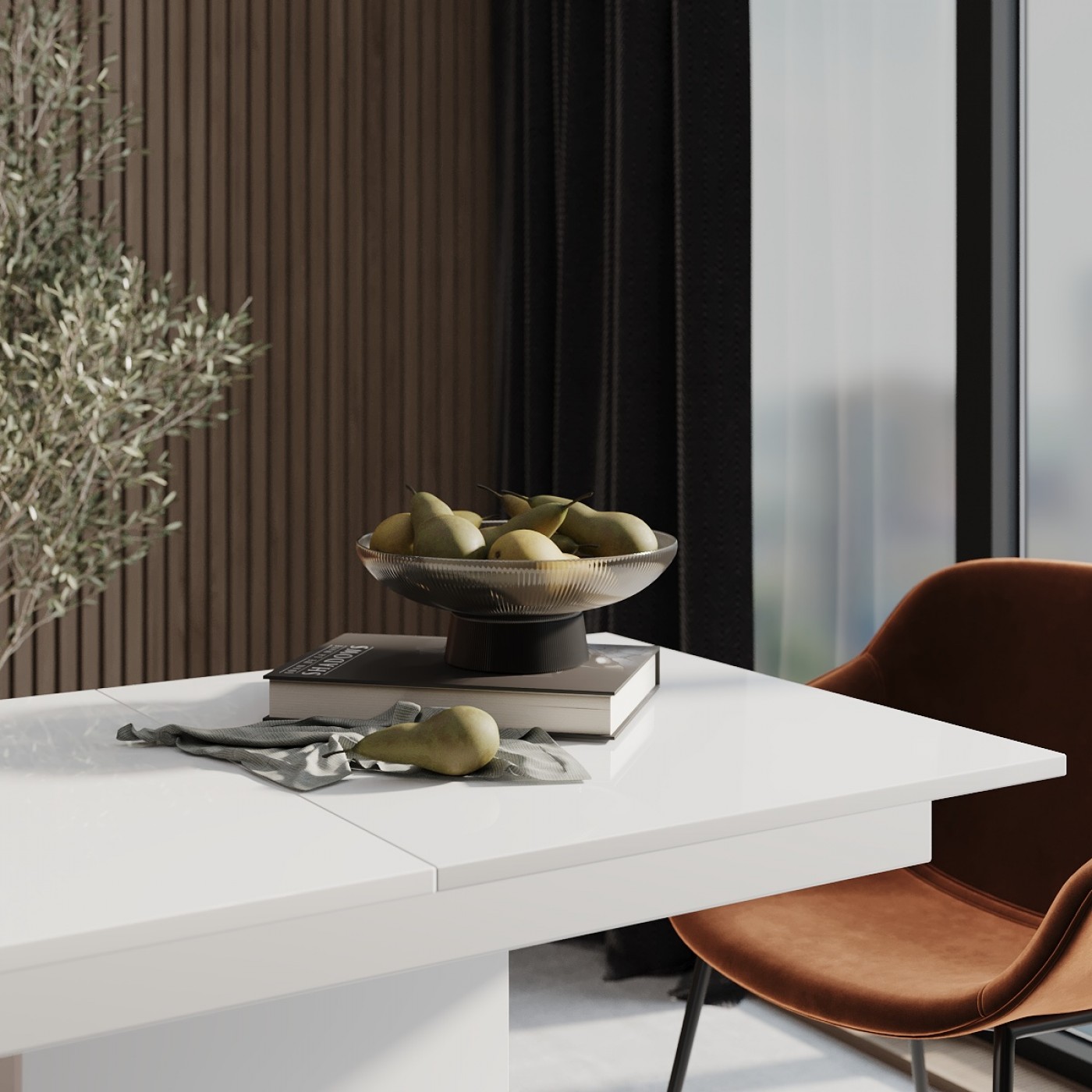 Стіл трансформер обідній розкладний Boston M 120(160)x75x69 см