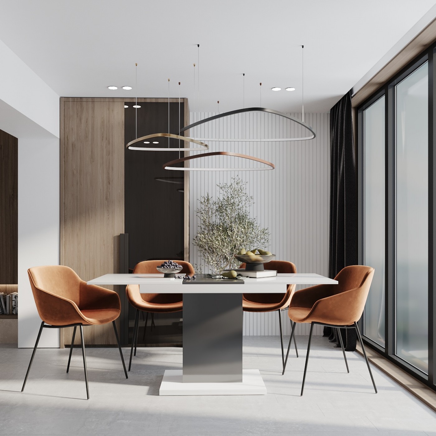 Стіл трансформер обідній розкладний Boston M 120(160)x75x69 см