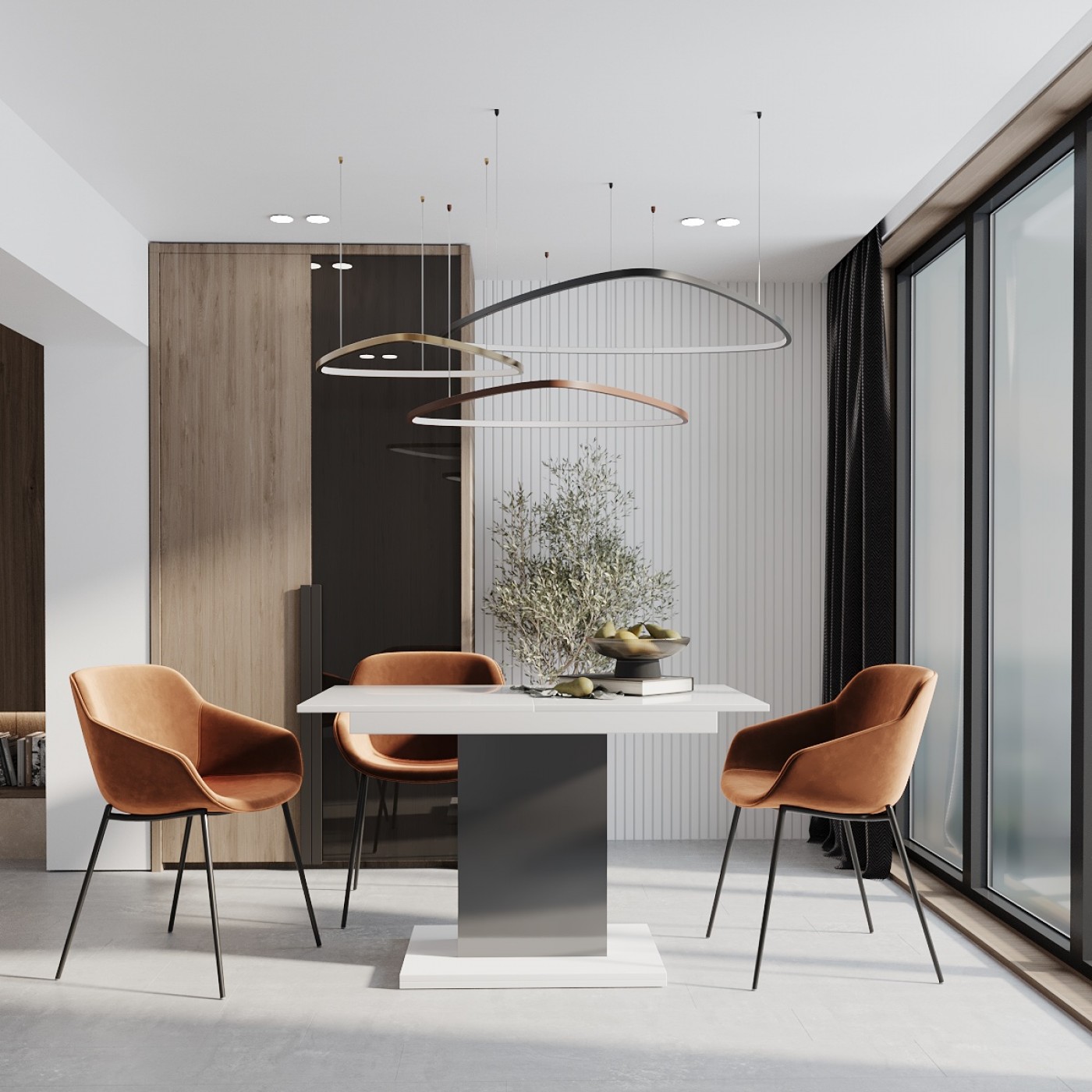 Стіл трансформер обідній розкладний Boston M 120(160)x75x69 см