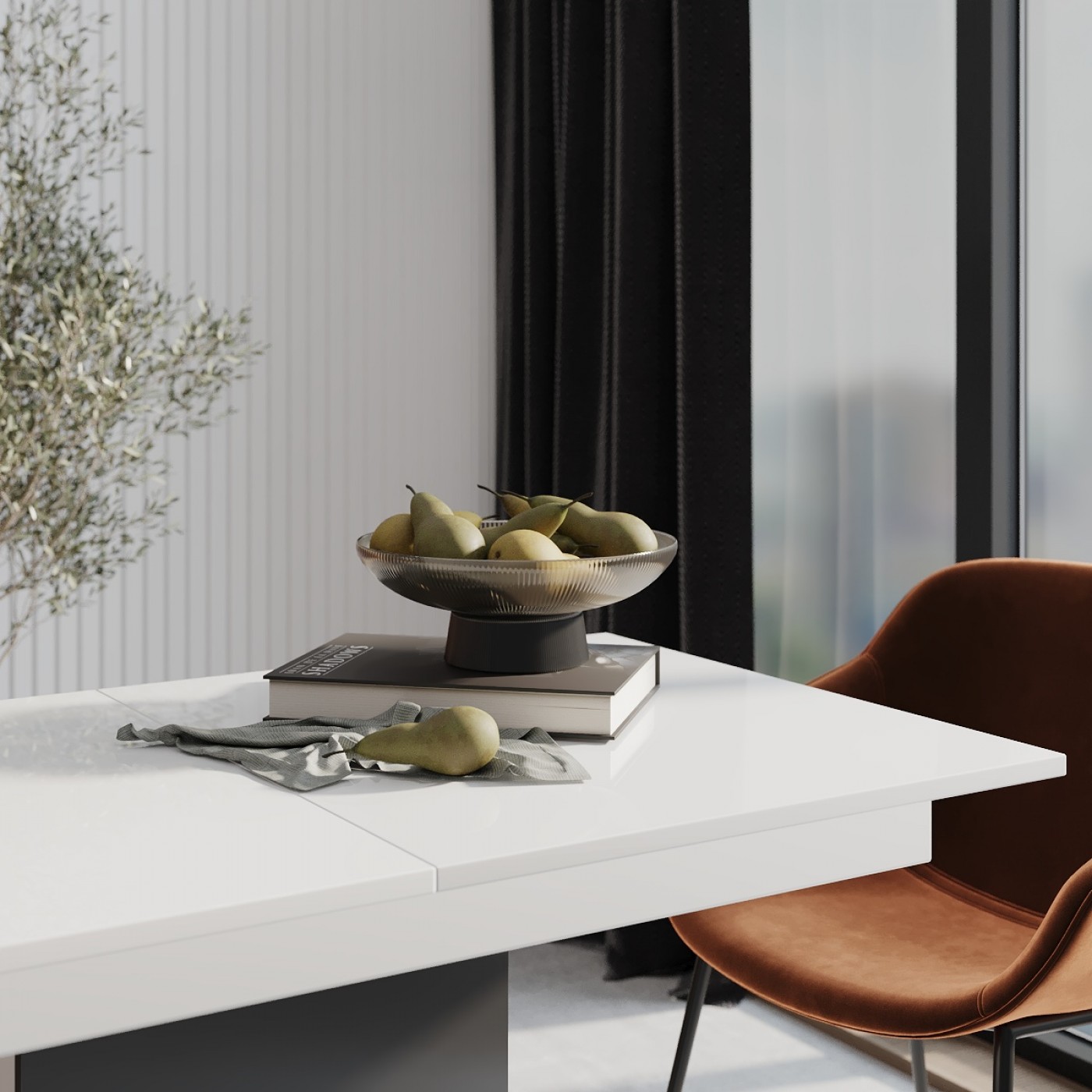 Стіл трансформер обідній розкладний Boston M 120(160)x75x69 см