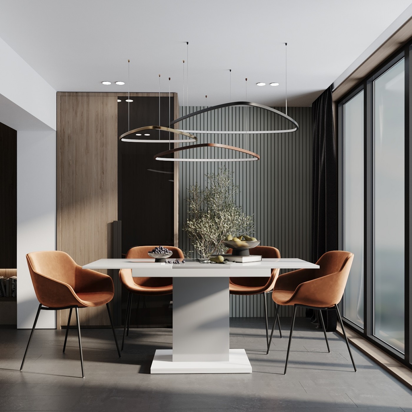 Стіл трансформер обідній розкладний Boston M 120(160)x75x69 см