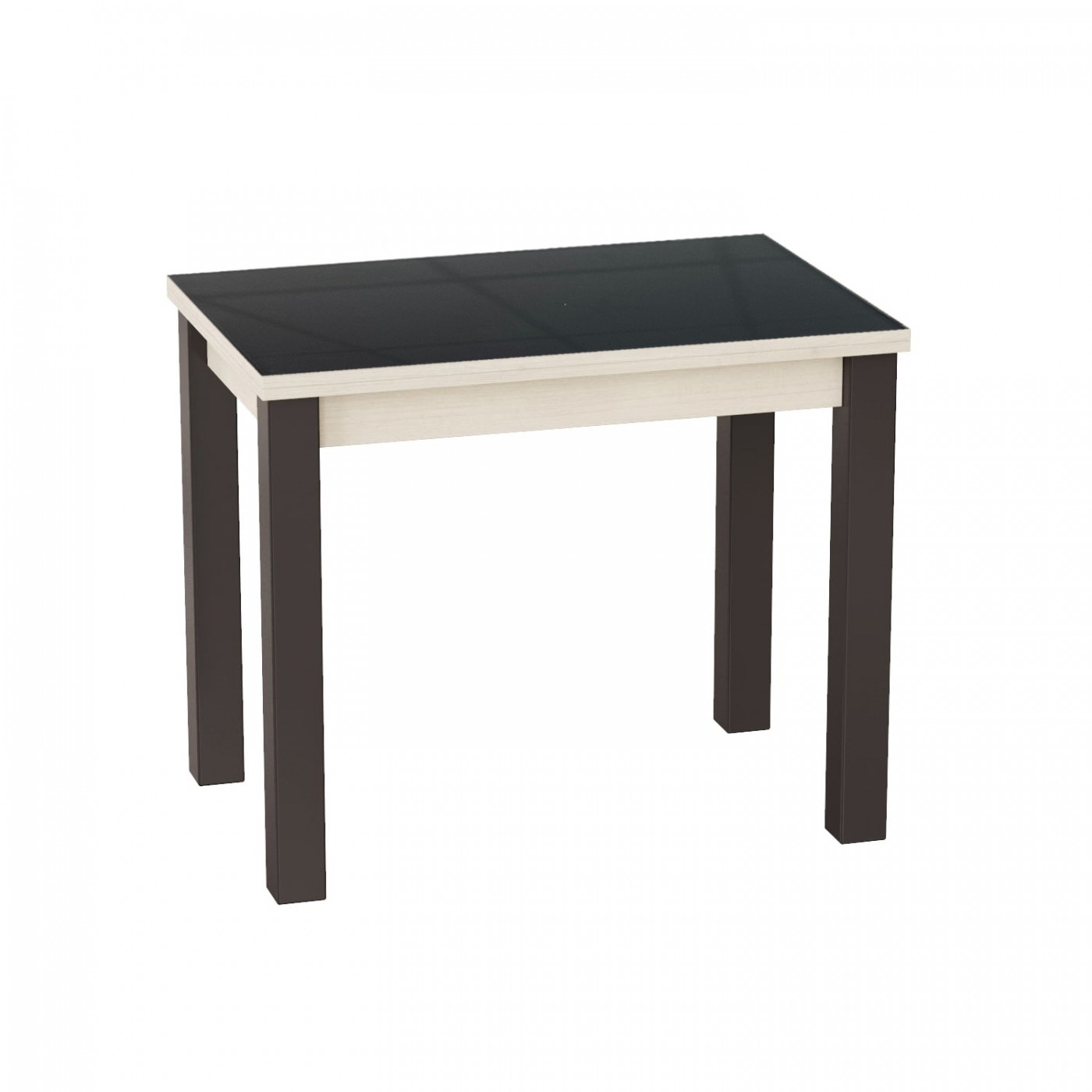 Розкладний обідній стіл Dinner Glass 90(120)x75x60(90) см