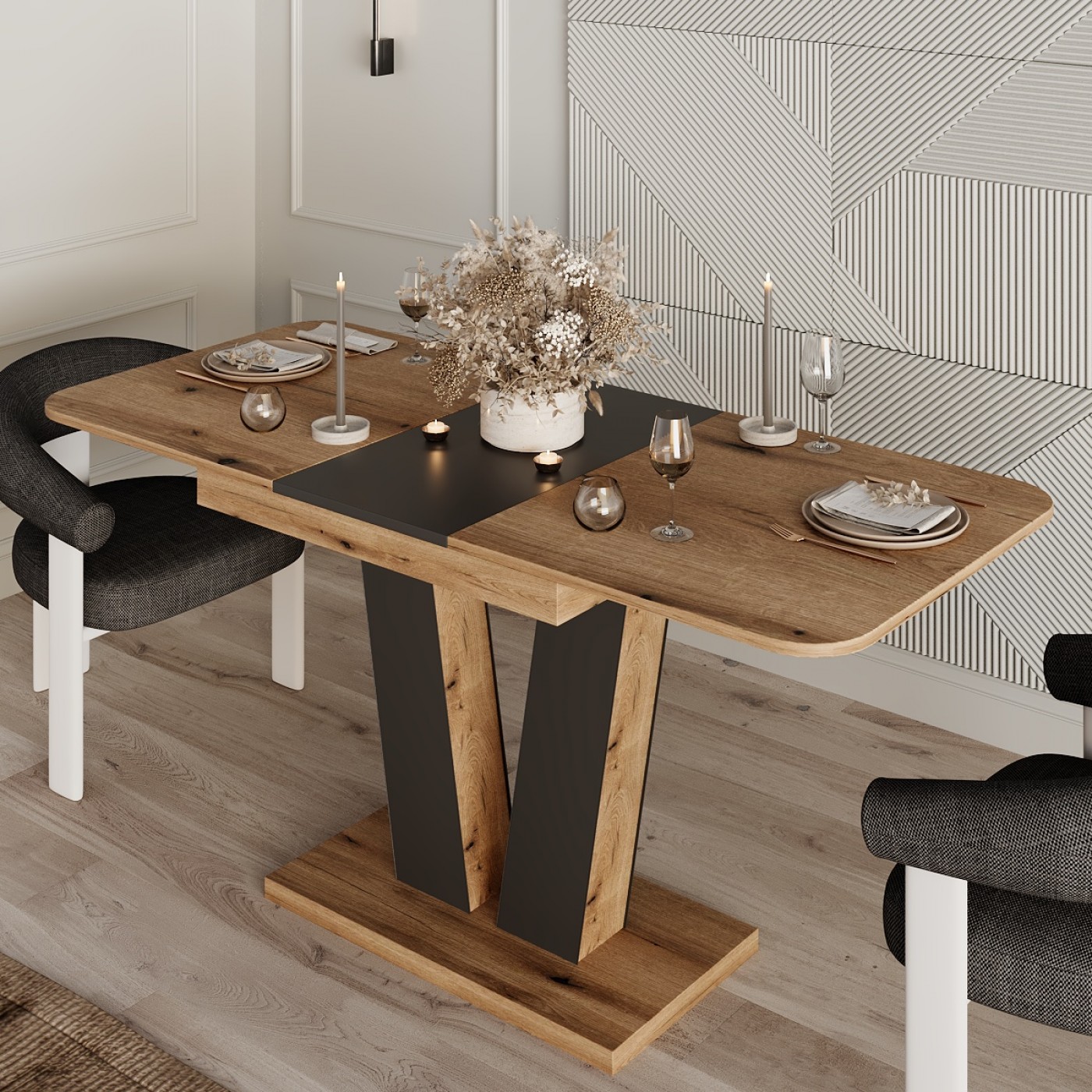 Обідній стіл трансформер Vendi 140(180)x75x80 см