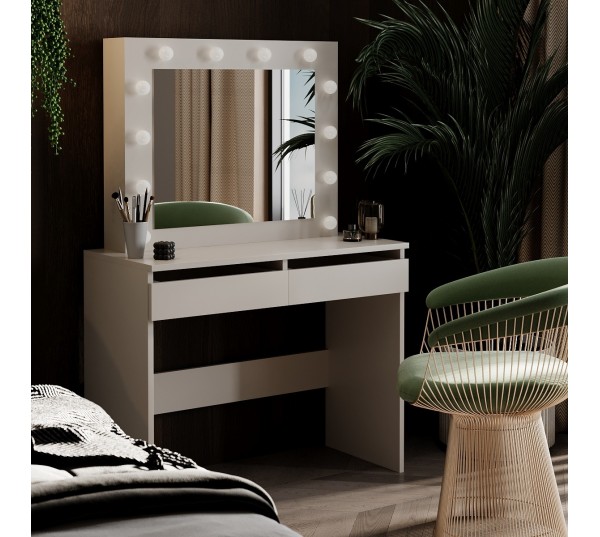 Косметический столик с зеркалом и подсветкой Malta 94×140/75×43 см