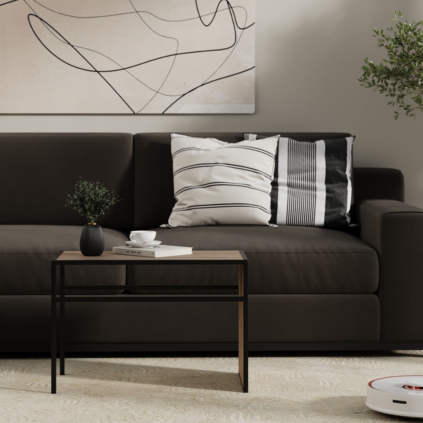 Приставний стіл Fiji Double 35x63x43 см