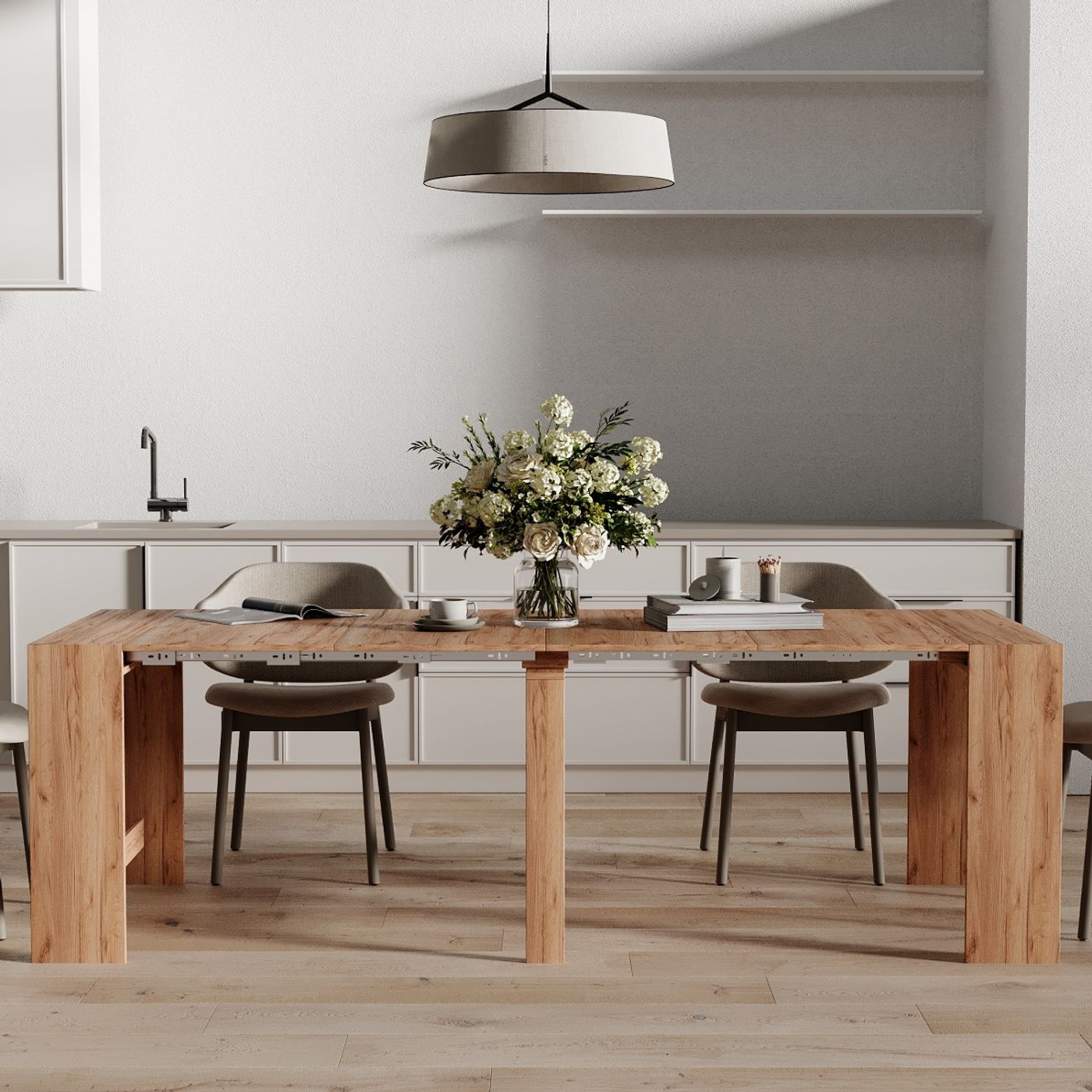 Стол трансформер обеденный Python (разобранный) 43(240)x75x90 см