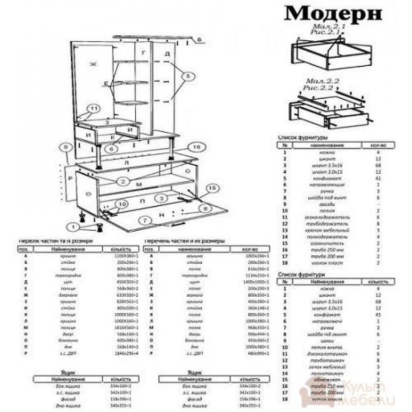 МОДЕРН прихожая