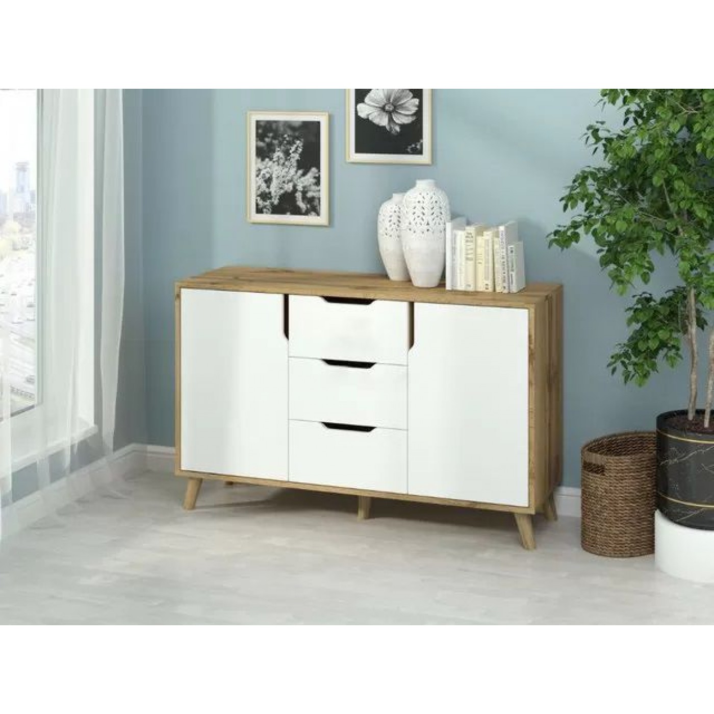 Комод К-3 + 2 РЕТРО новинка