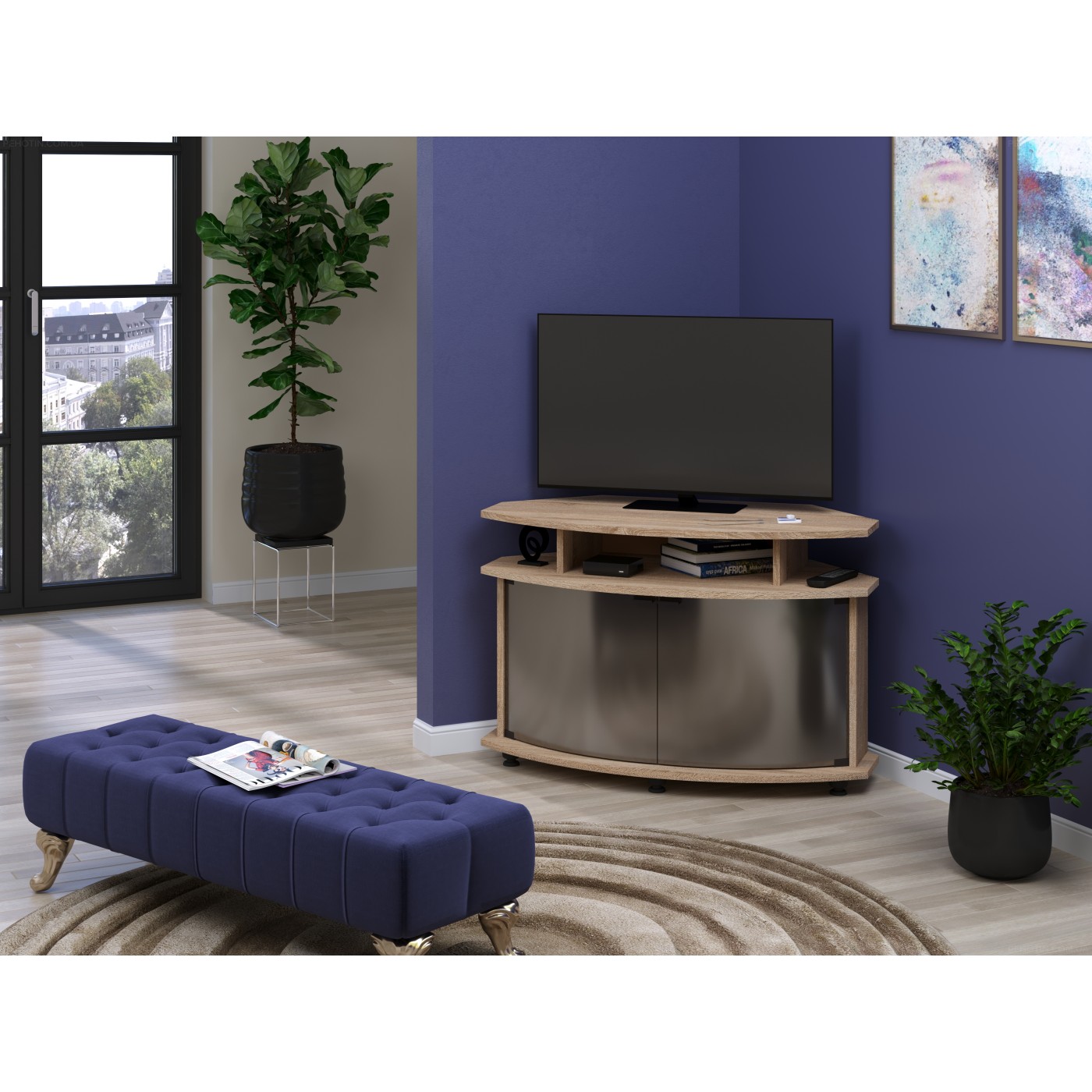 Тумба ТВ РОНДО УГЛОВАЯ