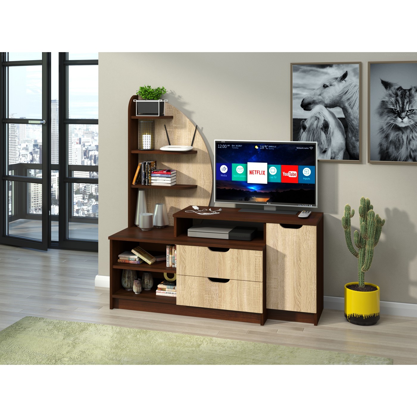 Тумба ТВ ШЕРАТОН