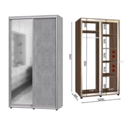 ШАФА-КУПЕ 120Х60Х210 (Розпродаж)