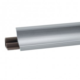 Плинтус пластиковый цвет алюминий (3м)