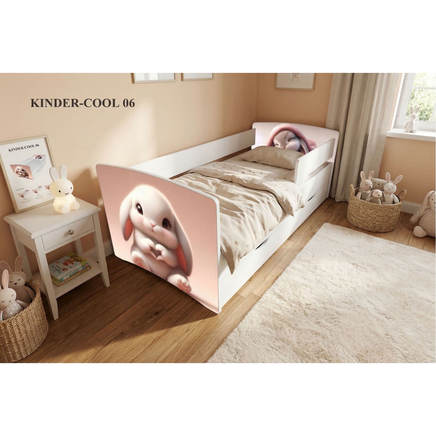 Ліжко  дитяче KINDER-COOL  1736/836 (сп.м 1700*800 мм.) +ЯЩИК 										