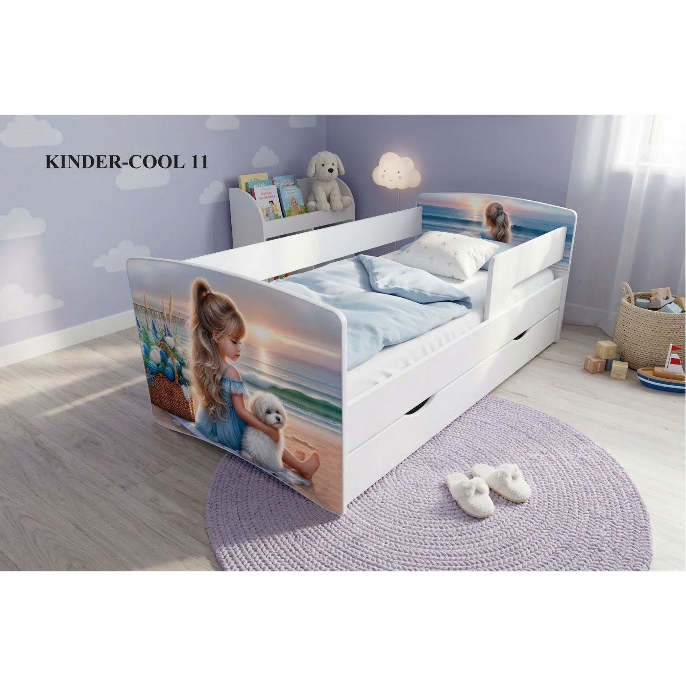 Ліжко  дитяче KINDER-COOL  1736/836 (сп.м 1700*800 мм.) +ЯЩИК 										