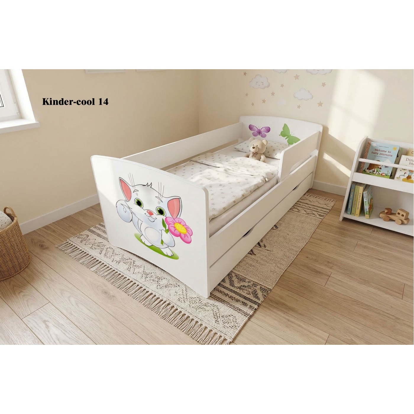 Ліжко  дитяче KINDER-COOL  1736/836 (сп.м 1700*800 мм.) +ЯЩИК 										
