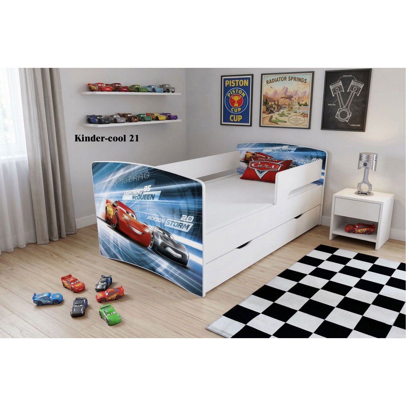 Ліжко  дитяче KINDER-COOL  1936/936 (сп.м 1900*900 мм.) +ЯЩИК				