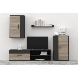 Гостиная Барато Мини (Антрацит/Дуб Гранж песчаный)