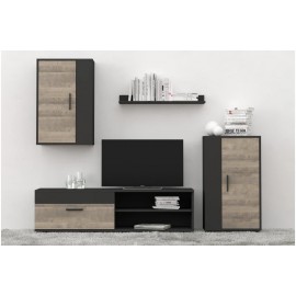 Вітальня Барато Міні (Антрацит/Дуб Гранж піщаний) 