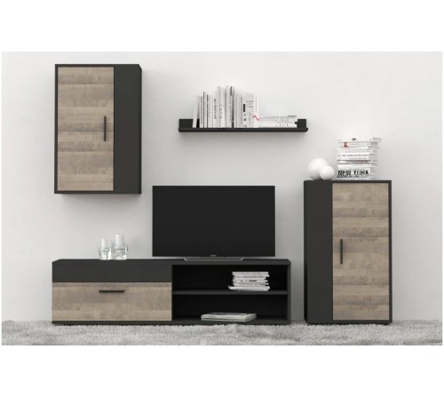 Гостиная Барато Мини (Антрацит/Дуб Гранж песчаный)