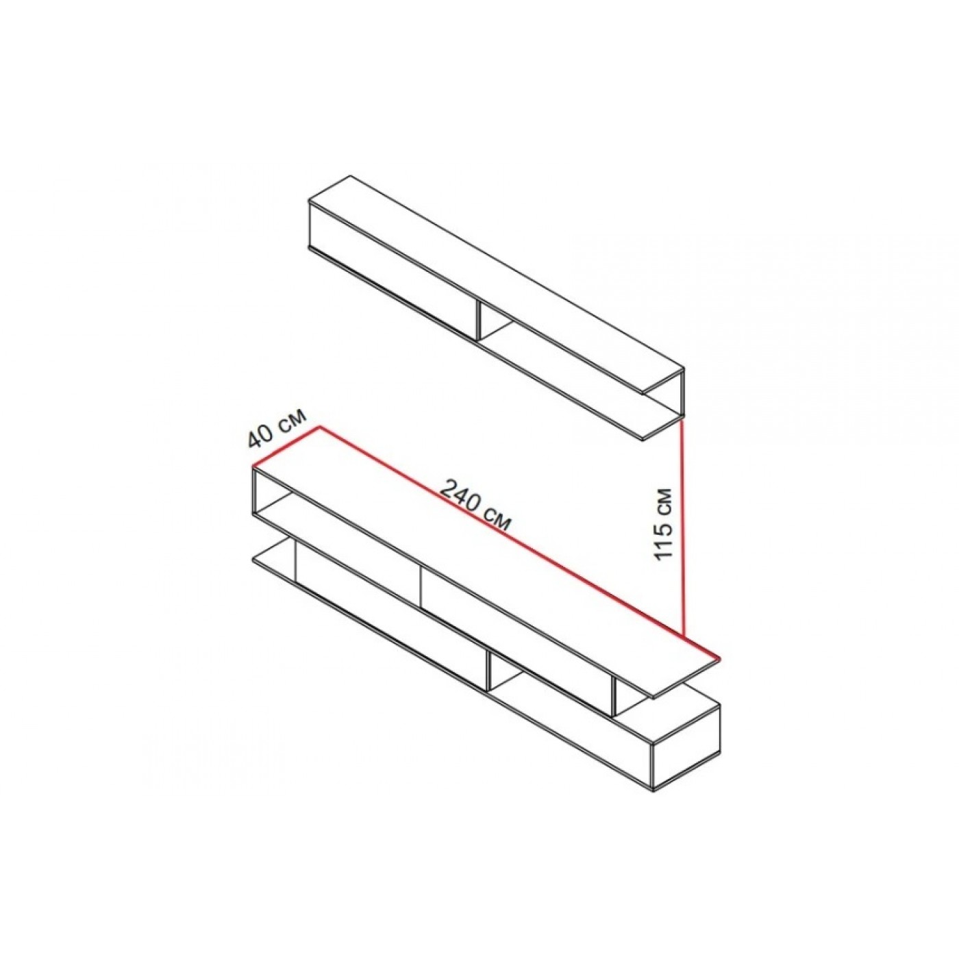 Вітальня Брік 