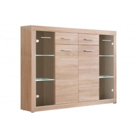 ЕЛИЯ / ELIA Комод KOM2D2S2W дуб сонома / дуб сонома с подсветкой