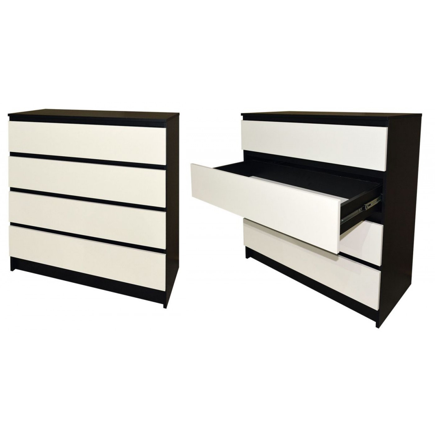 Комод 1 (чорний/білий)