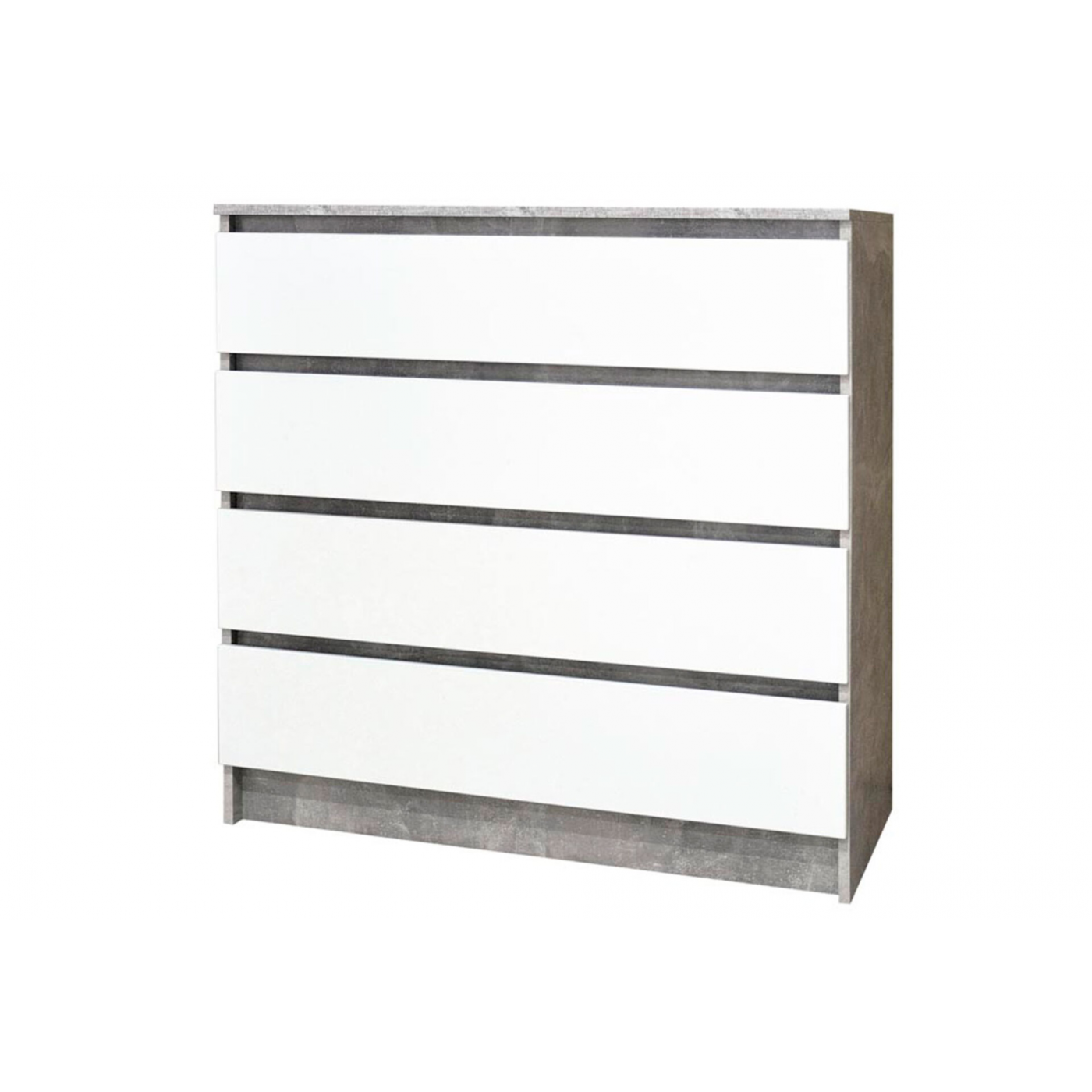 Комод 100/4Ш індастріал/білий