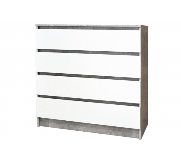 Комод 100/4Ш індастріал/білий