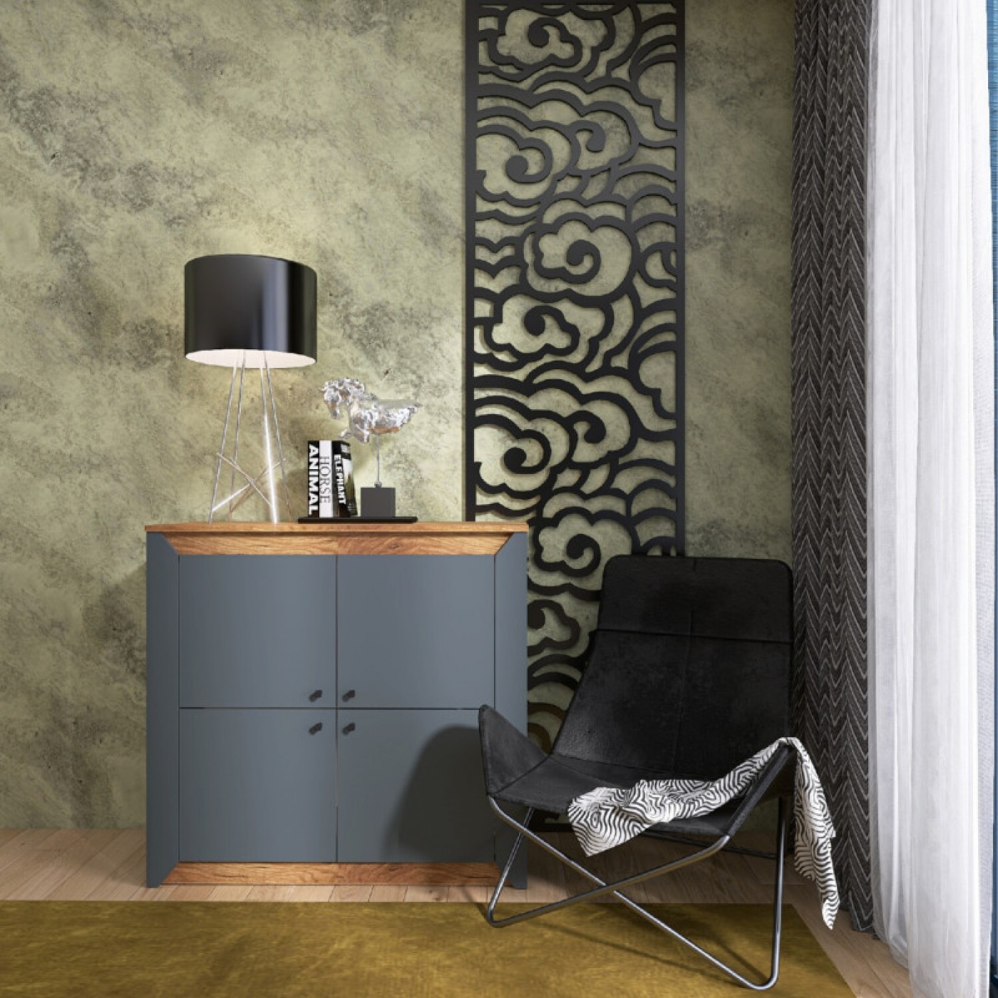 НОРДИК Тумба 4-х дверная 980