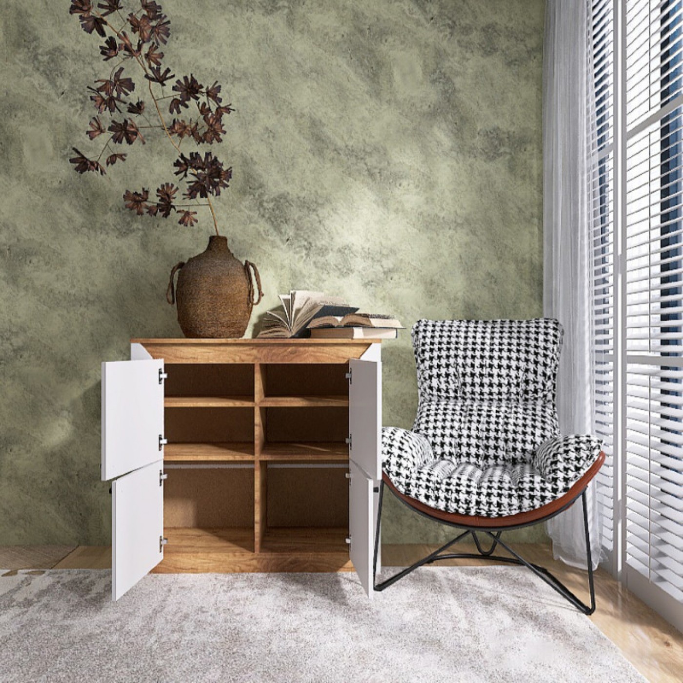 НОРДИК Тумба 4-х дверная 980