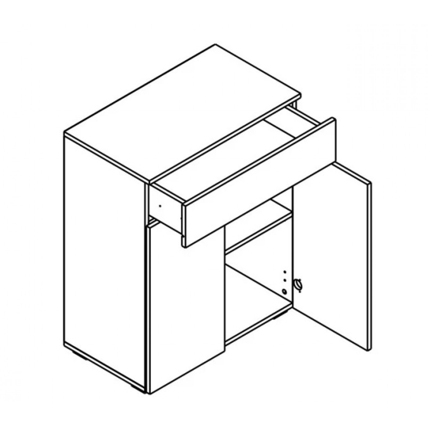 Ребека Комод KOM2D1S 