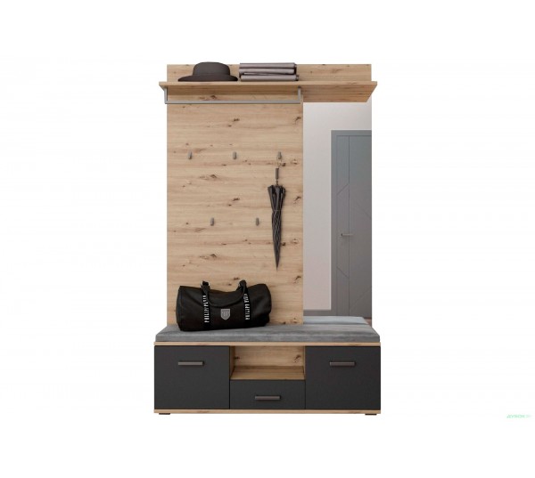 Прихожая Бруна  (артизан/антрацит)