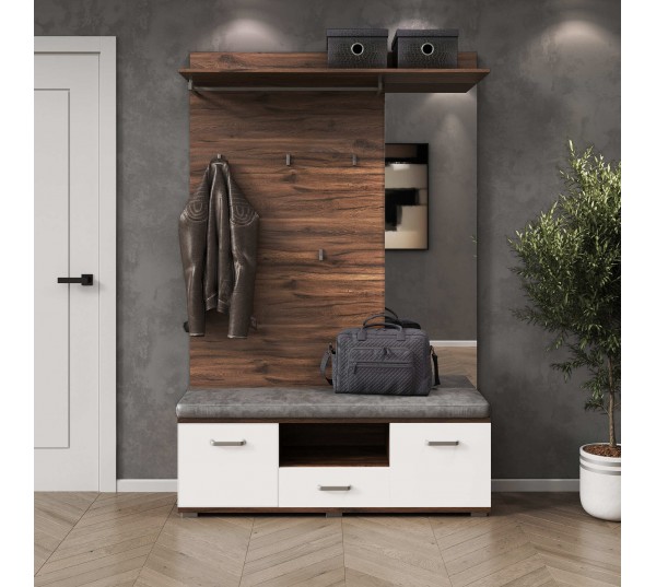 Прихожая Бруно (дуб ливорно/нимфеа лак)