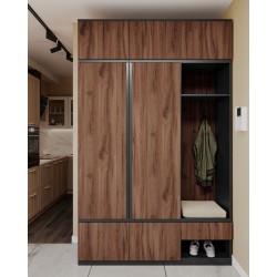 Передпокій Фріда (дуб ліворний/чорний) NEW!