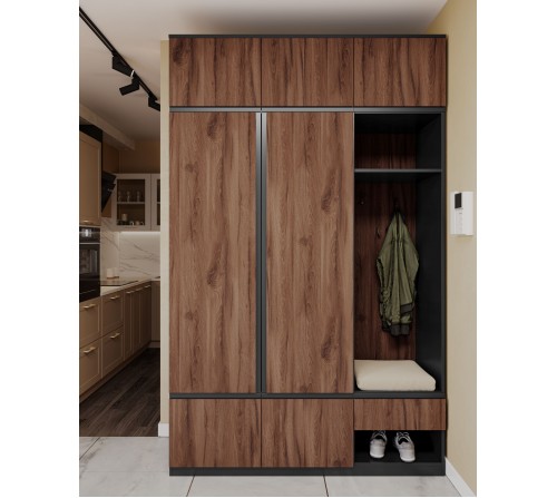 Передпокій Фріда (дуб ліворний/чорний) NEW!