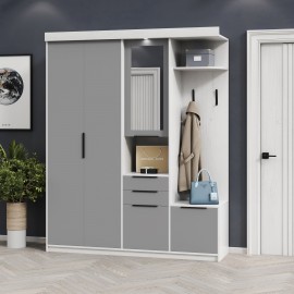 Прихожая Силуэт 2 (артвуд светлый/серая мышка)
