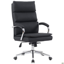Крісло керівника Faraon шкірозамінник чорний