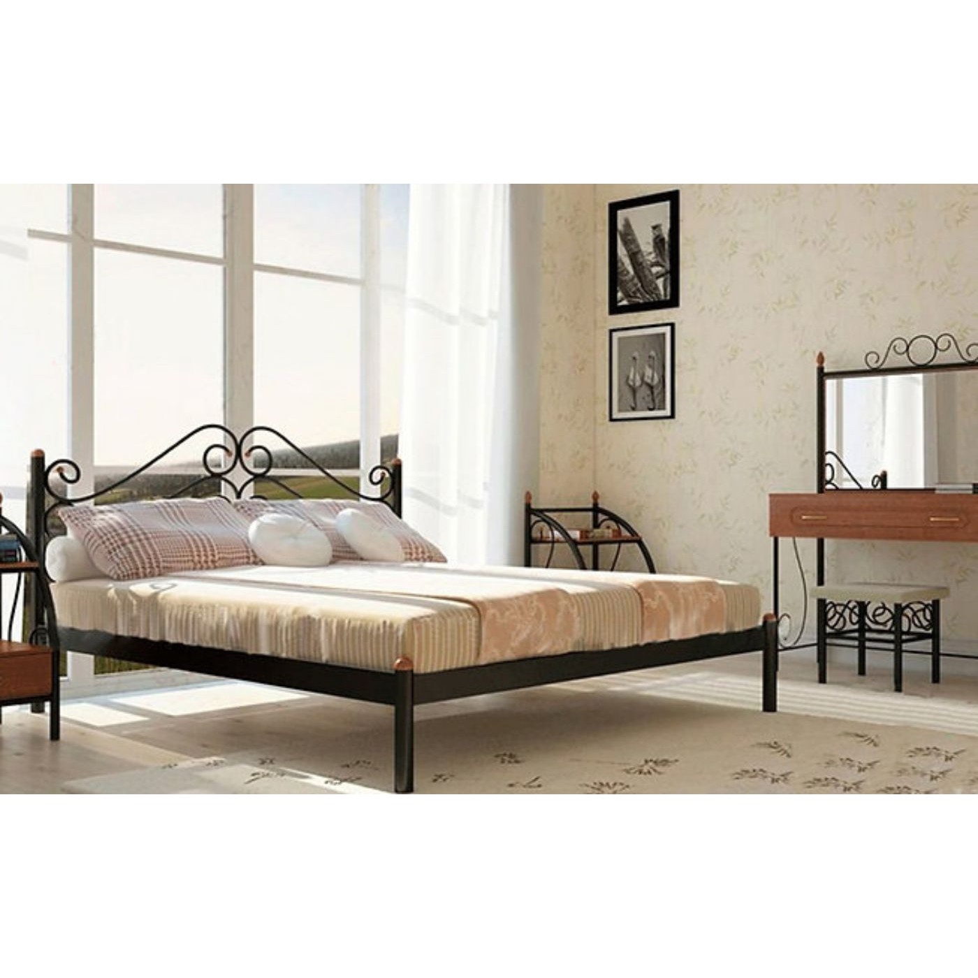 Кровать металлическая Адель